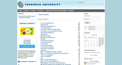 Desktop Screenshot of e-learning.frederick.ac.cy