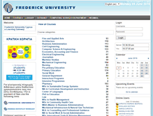 Tablet Screenshot of e-learning.frederick.ac.cy